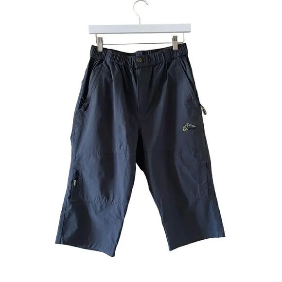 Kaisike Black Capri High Waist Waterproof Outdoor Sporty Pocket Pants SZ XXL - Picture 1 of 10